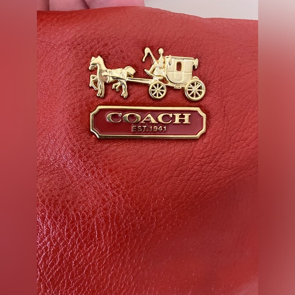 Coach Leather Madison Persimmon Hobo Shoulder Bag-21224 - Picture 7 of 14